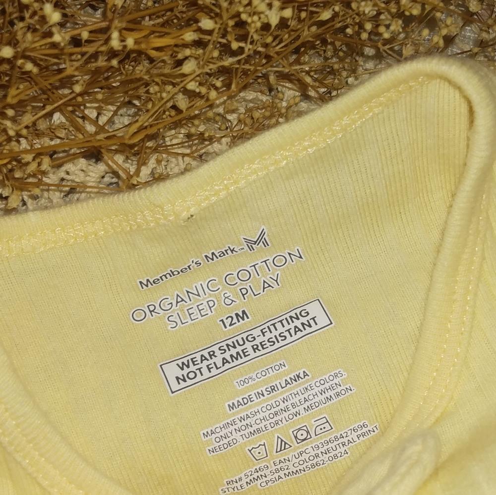 Yellow Baby Footie - Picture 3 of 3